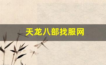 免费天龙发布网：天龙八部找服网(天龙八部服务器列表)